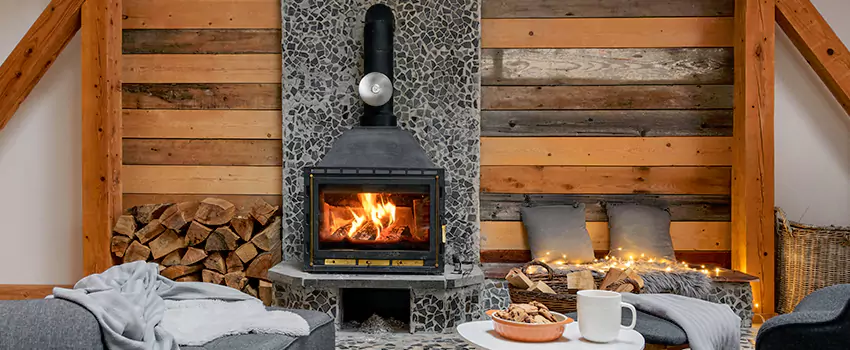 Thelin Hearth Products Direct Vent Gas Stove Fireplace Inspection in Noblesville, Indiana